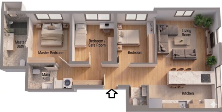 New 4 room apartment for sale in the Old North Tel Aviv