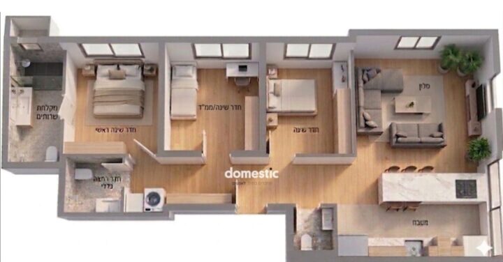 למכירה דירת 4 חדרים חדשה בצפון הישן תל אביב
